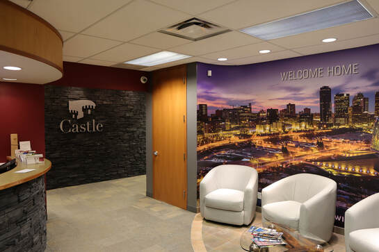 Castle Mortgage Broker Winnipeg office reception area